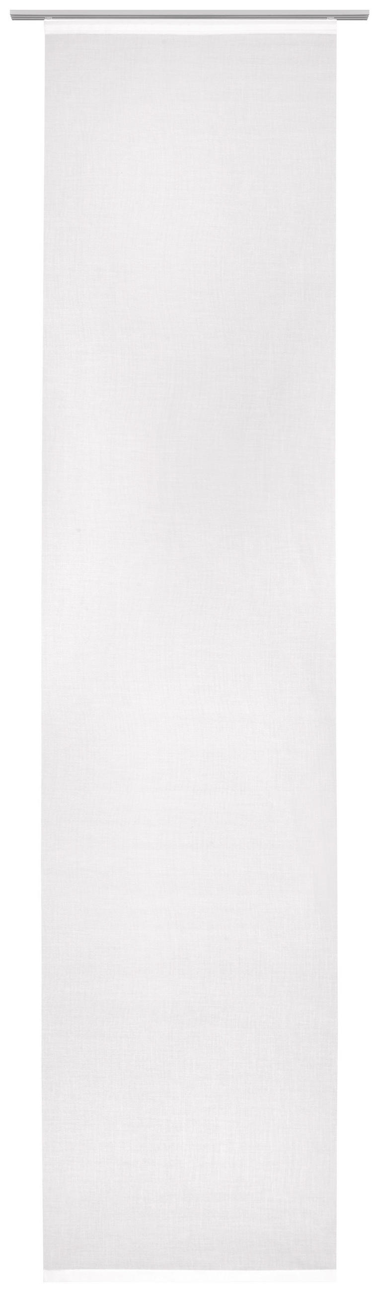 FLÄCHENVORHANG in Weiß transparent  - Weiß, Design, Textil (60/255cm) - Novel