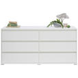 SIDEBOARD  in 160/79/48 cm  - Alufarben/Weiß, Design, Holzwerkstoff/Kunststoff (160/79/48cm) - Carryhome
