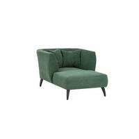XXL-SESSEL in Cord Grün  - Schwarz/Grün, Modern, Holz/Textil (108/84/155cm) - MID.YOU