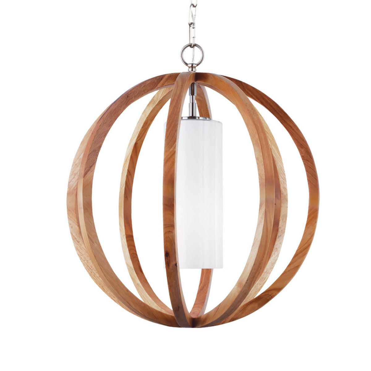 HÄNGELEUCHTE 52.1/71.8 cm    - Eichefarben, Natur, Glas/Holz (52.1/71.8cm) - Elstead Lighting