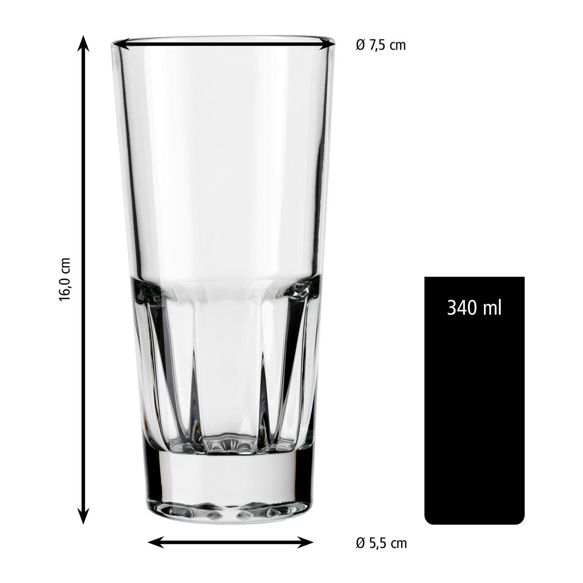 GLÄSERSET GALLERY  12-teilig  - Klar, Basics, Glas (7,5/16cm)