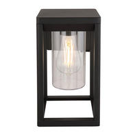 AUßENWANDLEUCHTE Candela 15/27 cm   - Klar/Schwarz, Basics, Kunststoff/Metall (15/27cm) - Globo