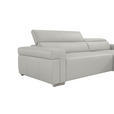ECKSOFA DUA in Echtleder Beige  293/170 cm  - Chromfarben/Beige, Design, Leder/Metall (293/170cm) - Novel