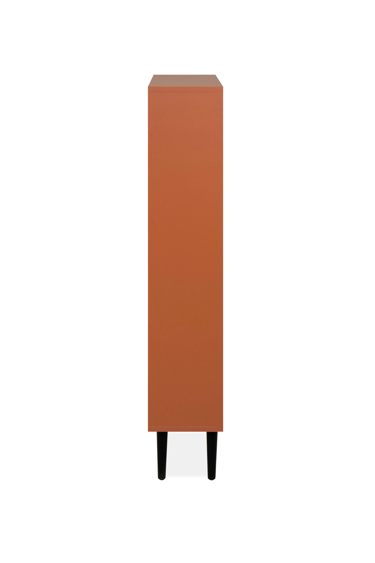 OMARA Z LOPUTAMI ZA ČEVLJE terakota - črna/terakota, Design, umetna masa/leseni material (70/125/24cm) - MID.YOU
