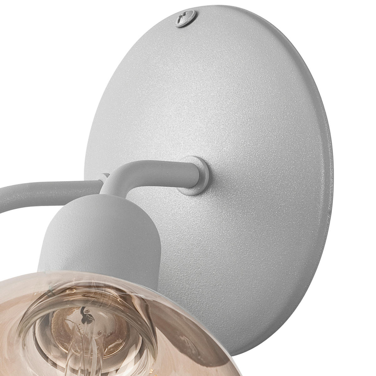 WANDLEUCHTE 23/14,5 cm   - Grau, KONVENTIONELL, Metall (23/14,5cm)