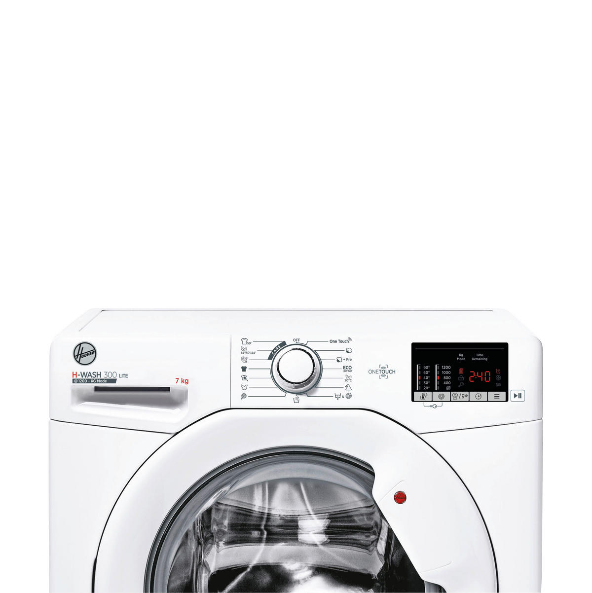 WASCHMASCHINE H3W4 272DA3/1-S   - Weiß, Basics, Glas/Kunststoff (60/85/45cm) - Hoover