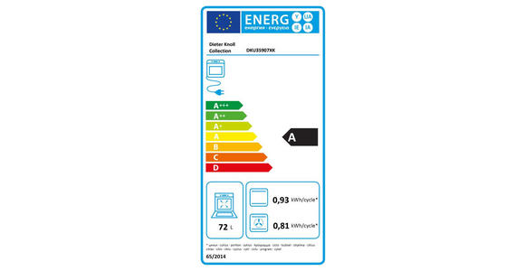 EINBAUHERD DKU35907BK  - Schwarz, Basics, Glas/Metall (59,4/59,4/56,8cm) - Dieter Knoll