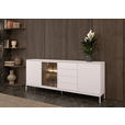 SIDEBOARD  205,8/81/38 cm 4 Schublade(n)  - Kaschmir, KONVENTIONELL, Glas/Holzwerkstoff (205,8/81/38cm) - Xora