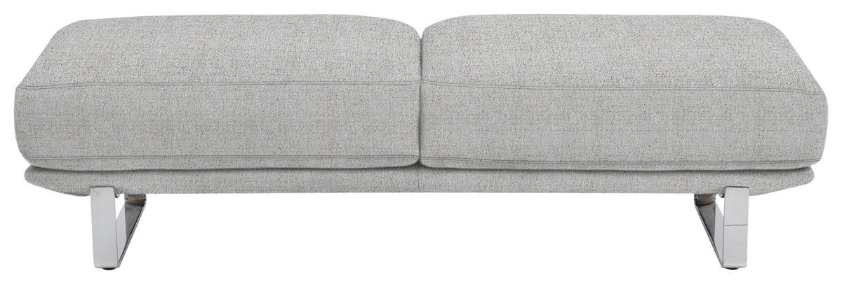 TABOURET in Textil Hellgrau  - Hellgrau, Design, Textil/Metall (160/44/60cm) - Dieter Knoll