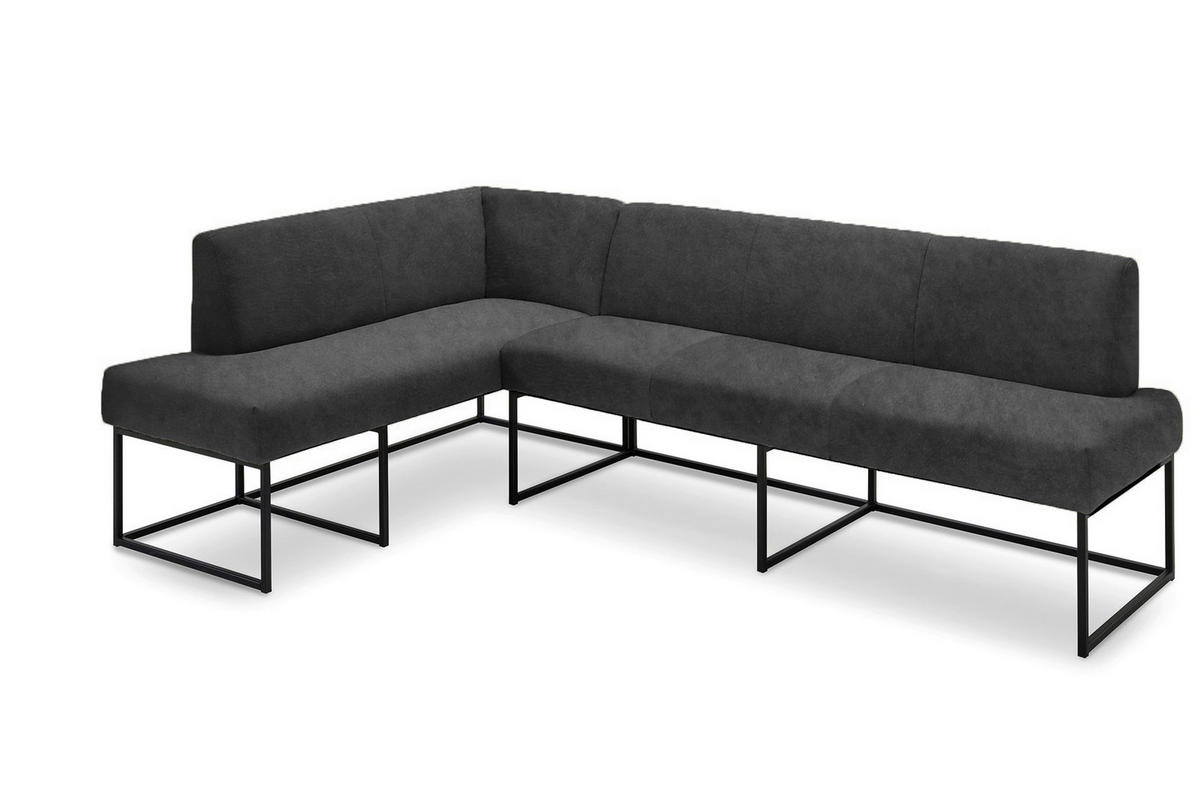 UGAONA KLUPA  crna   - crna, Moderno, drvo/metal (245/159cm) - Livetastic