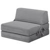 SCHLAFSESSEL Cord Hellgrau    - Hellgrau, Design, Textil/Metall (75/58/80cm) - Livetastic