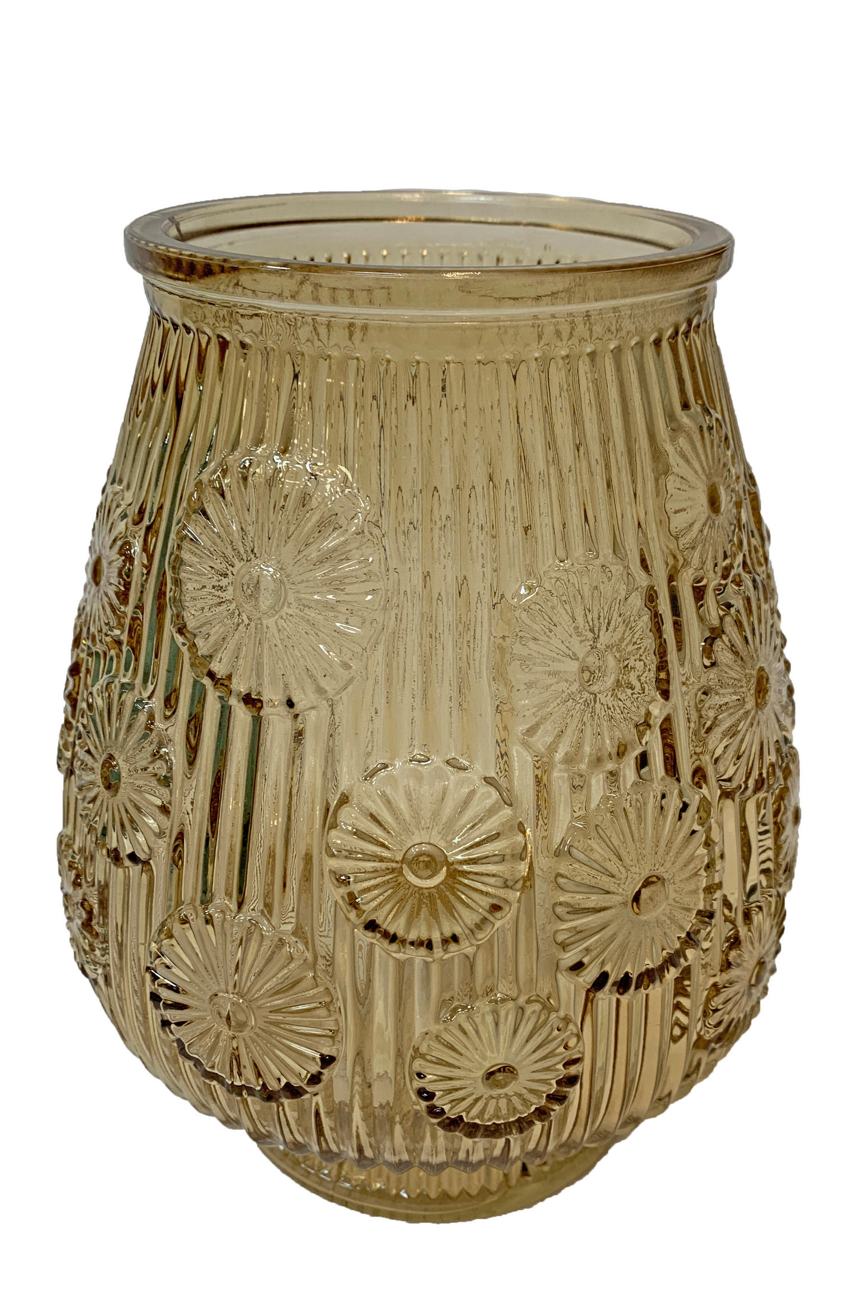 VASE 23,5 cm  - Goldfarben, Basics, Glas (20/23,5cm)