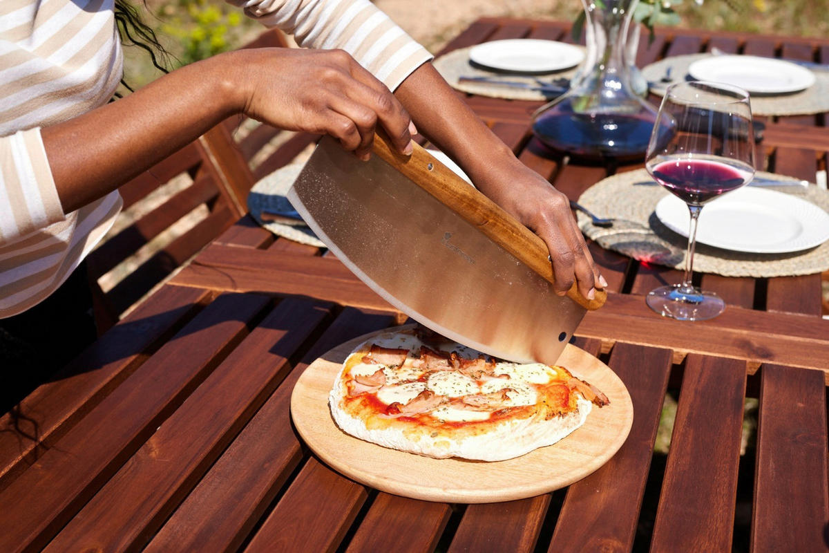 PIZZAOFEN PIZZA OVEN  - Schwarz, Basics, Metall (71/31/50cm) - BERGNER