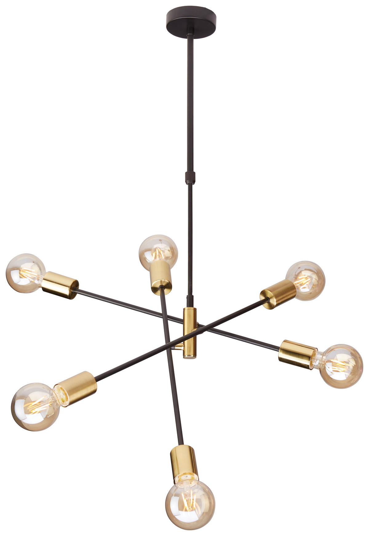LUSTER    69/69/67,5 cm    - zlatna/crna, Lajfstajl, metal (69/69/67,5cm) - Marama
