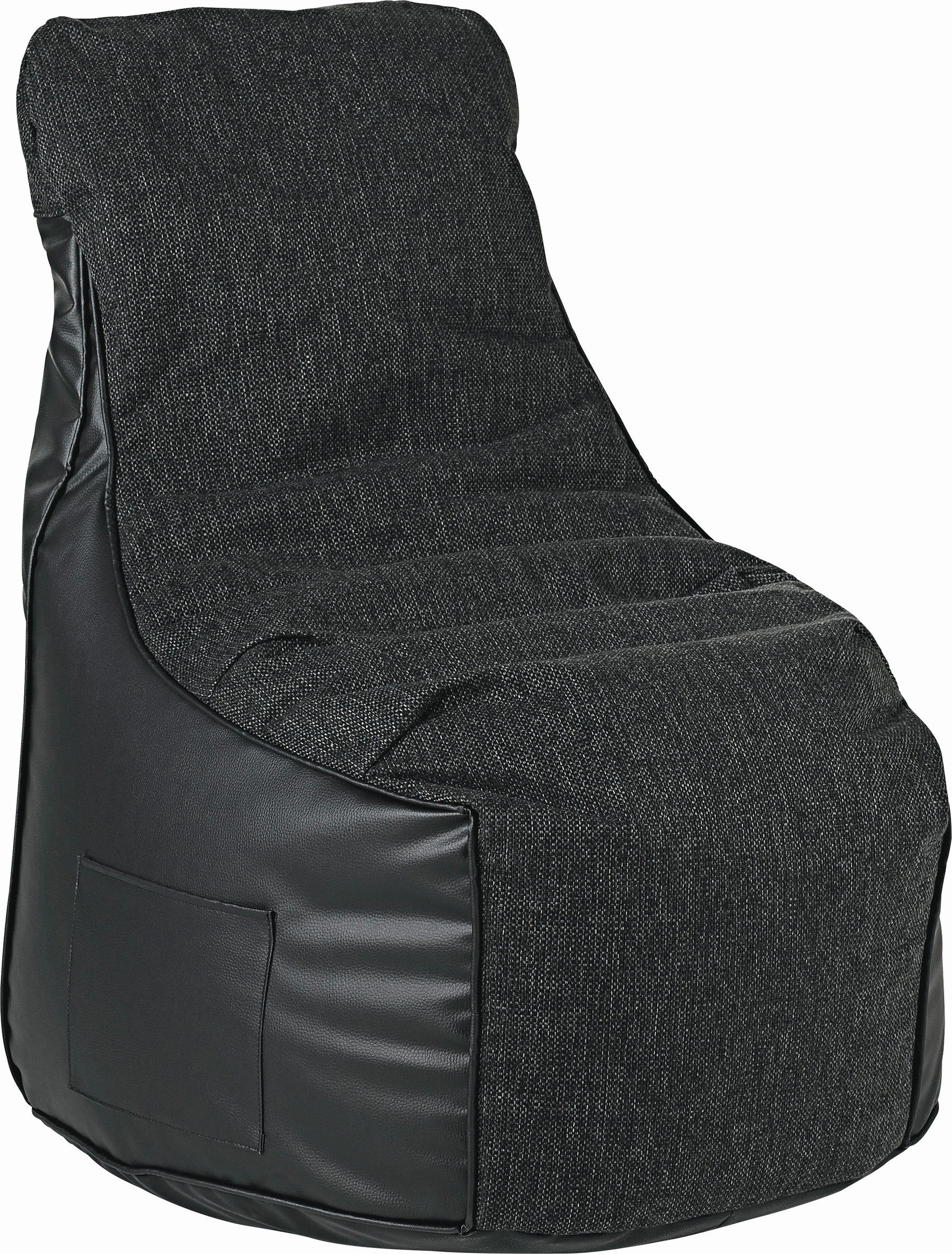 VREČA ZA SEDENJE   85/100/85 cm            - siva/črna, Design, tekstil (85/100/85cm) - Carryhome