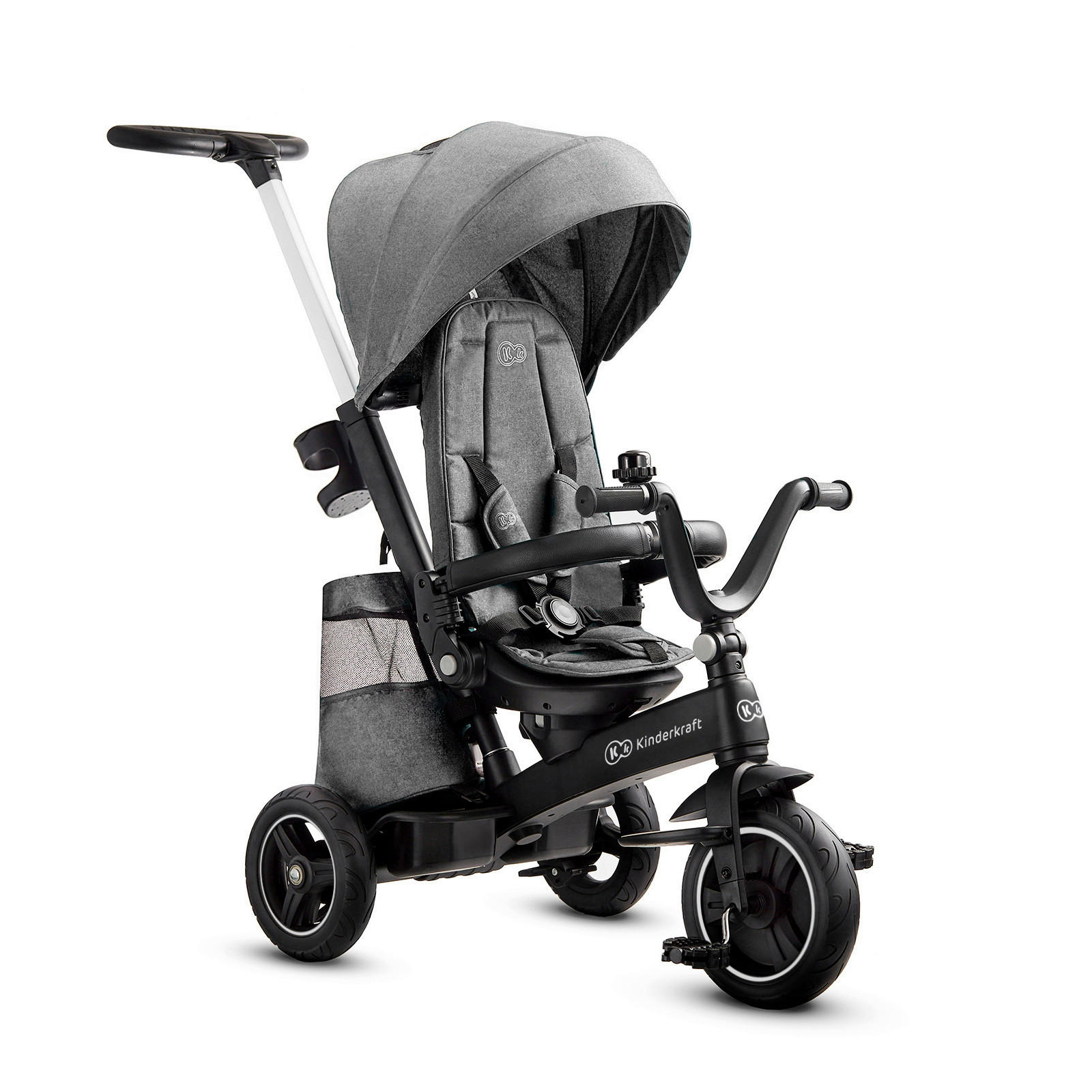 Kinderkraft Dreirad Easytwist Grau 34x107x122 cm