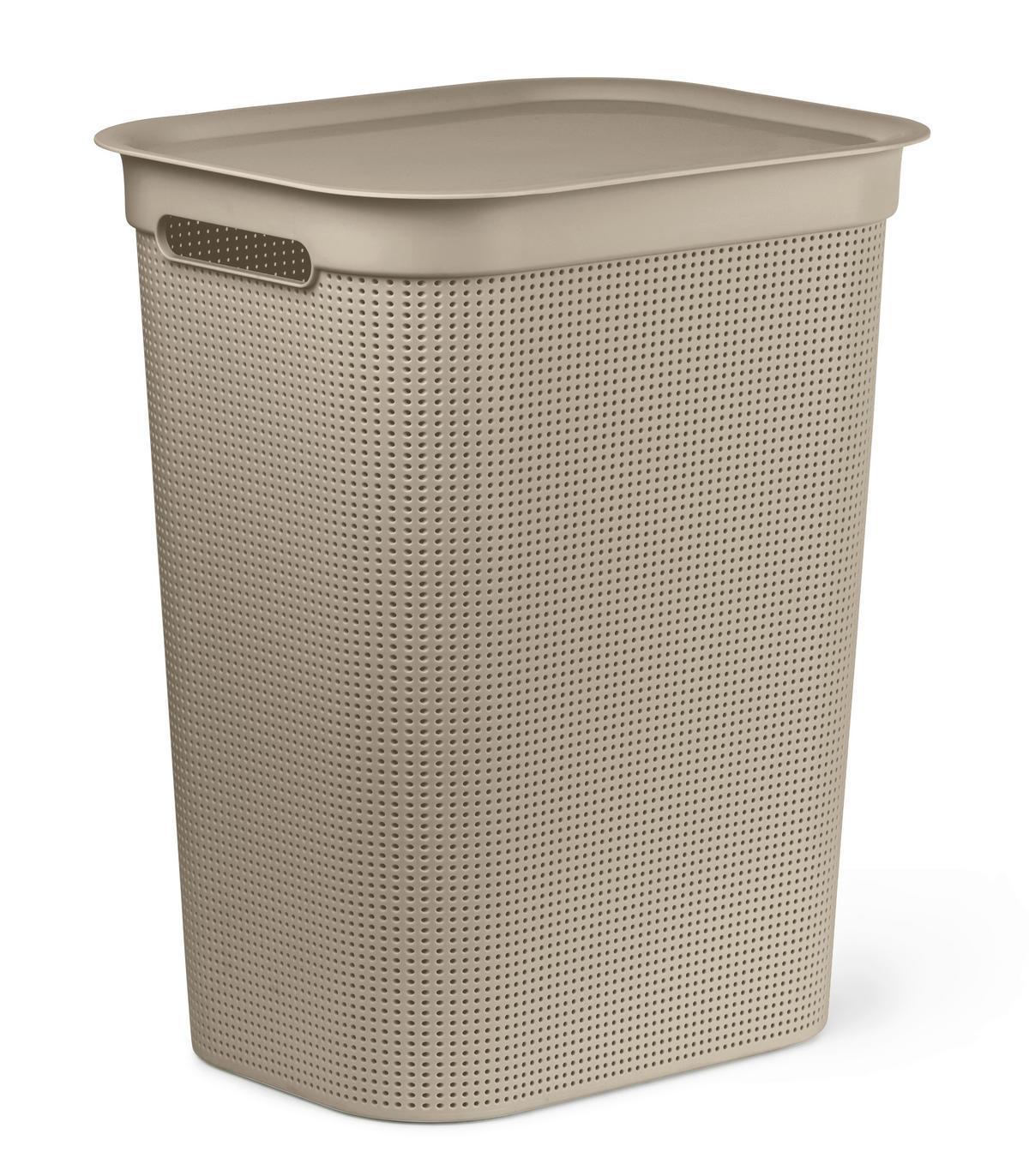 WÄSCHETONNE - Cappuccino, Basics, Kunststoff (43,1/34/52,9cm) - Rotho