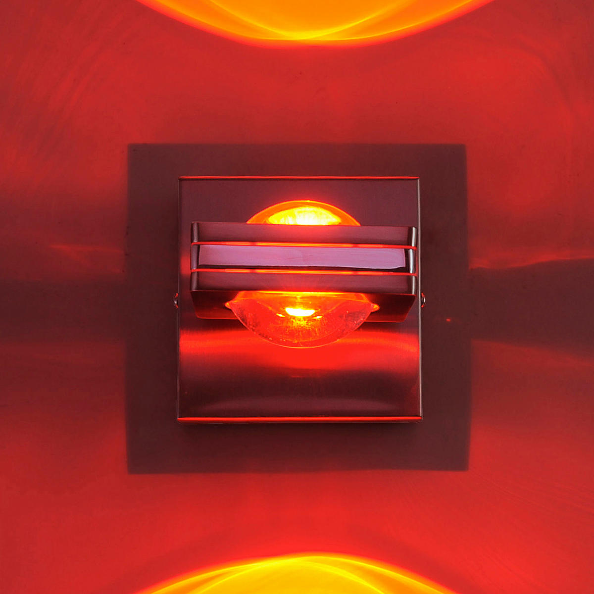 LED-WANDLEUCHTE  15/11/11 cm    - Edelstahlfarben, LIFESTYLE, Glas/Kunststoff (15/11/11cm) - Just Light