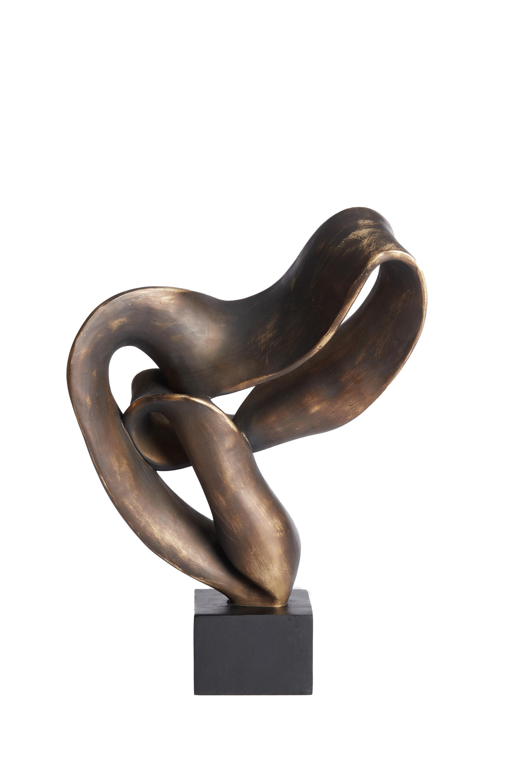 Thumbnail - Light & Living Skulptur Kajan, Gold, Kunststoff, 14.5x44.5x33 cm, zum Stellen, Dekoration, Skulpturen & Dekoobjekte, Sku...