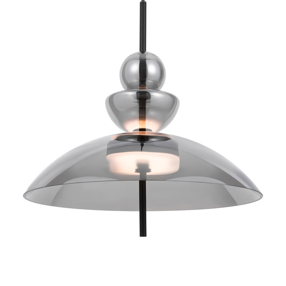 PENDELLEUCHTE 40/68 cm - Schwarz, MODERN, Glas/Metall (40/68cm) - MAYTONI