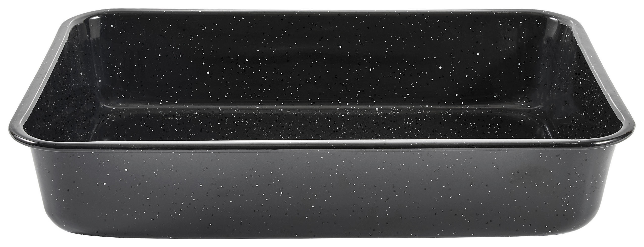 TAVĂ CU CAPAC  40,5/28,8/7,7 cm  - negru, Basics, metal (40,5/28,8/7,7cm) - Homeware Profession.