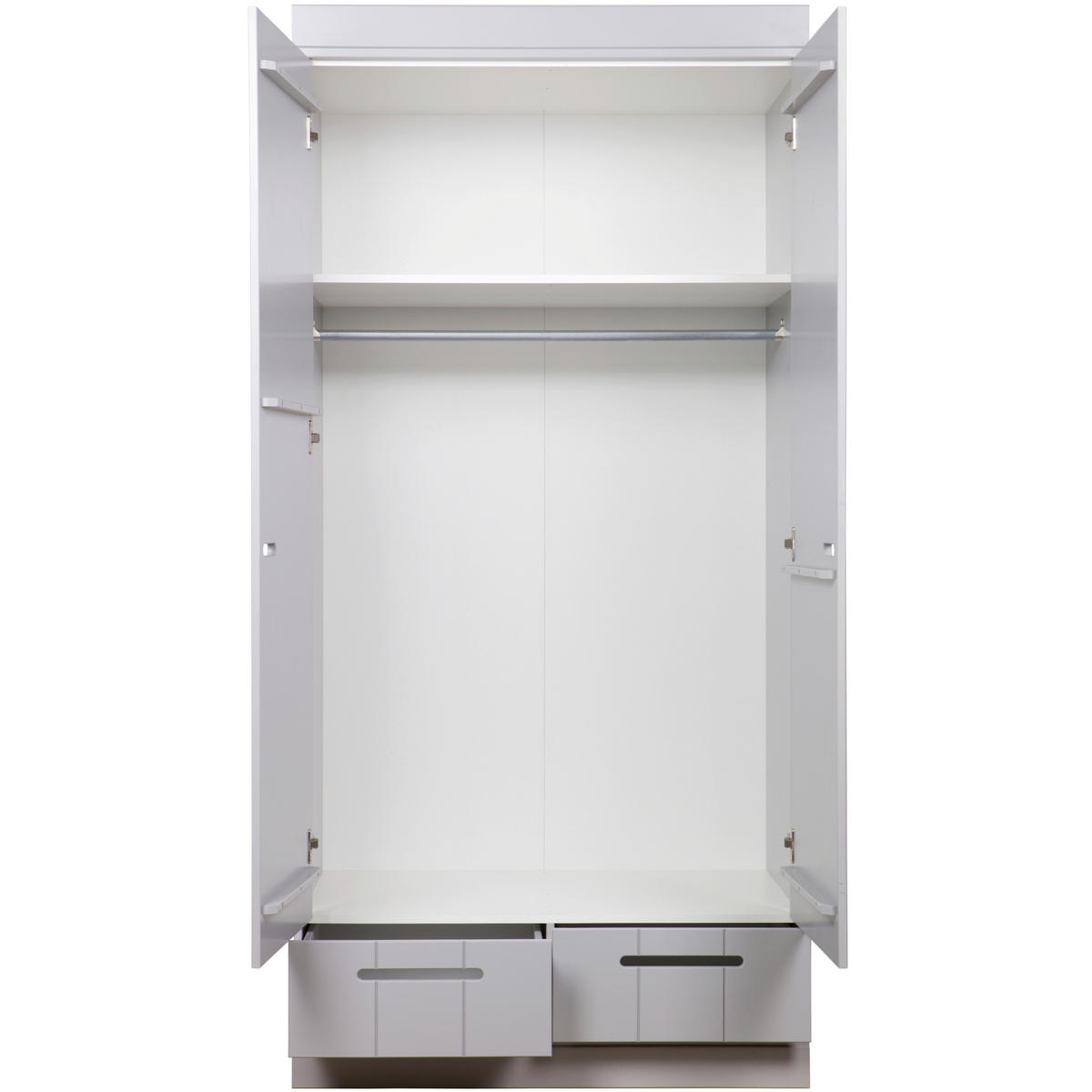 DREHTÜRENSCHRANK  in Grau  - Grau, Design, Holz (94/195/53cm) - Livetastic