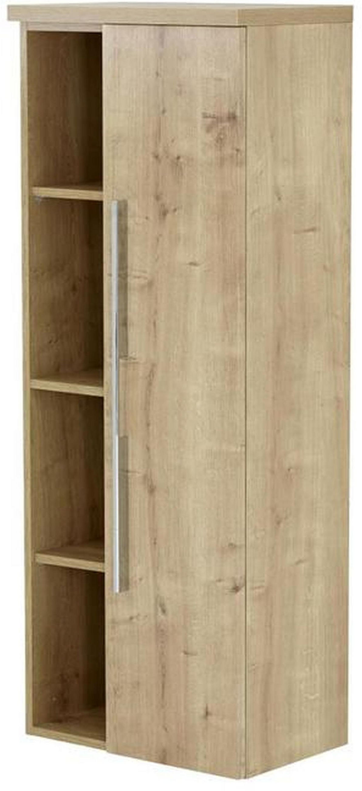 MIDI SKŘÍŇKA, barvy dubu, 50/130,8/33 cm - barvy dubu/barvy chromu, Konvenční, kov/kompozitní dřevo (50/130,8/33cm) - Dieter Knoll