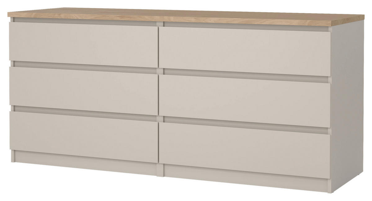 SIDEBOARD  in 153,8/70,1/50 cm  - Kaschmir/Eichefarben, Basics, Holzwerkstoff (153,8/70,1/50cm) - Boxxx