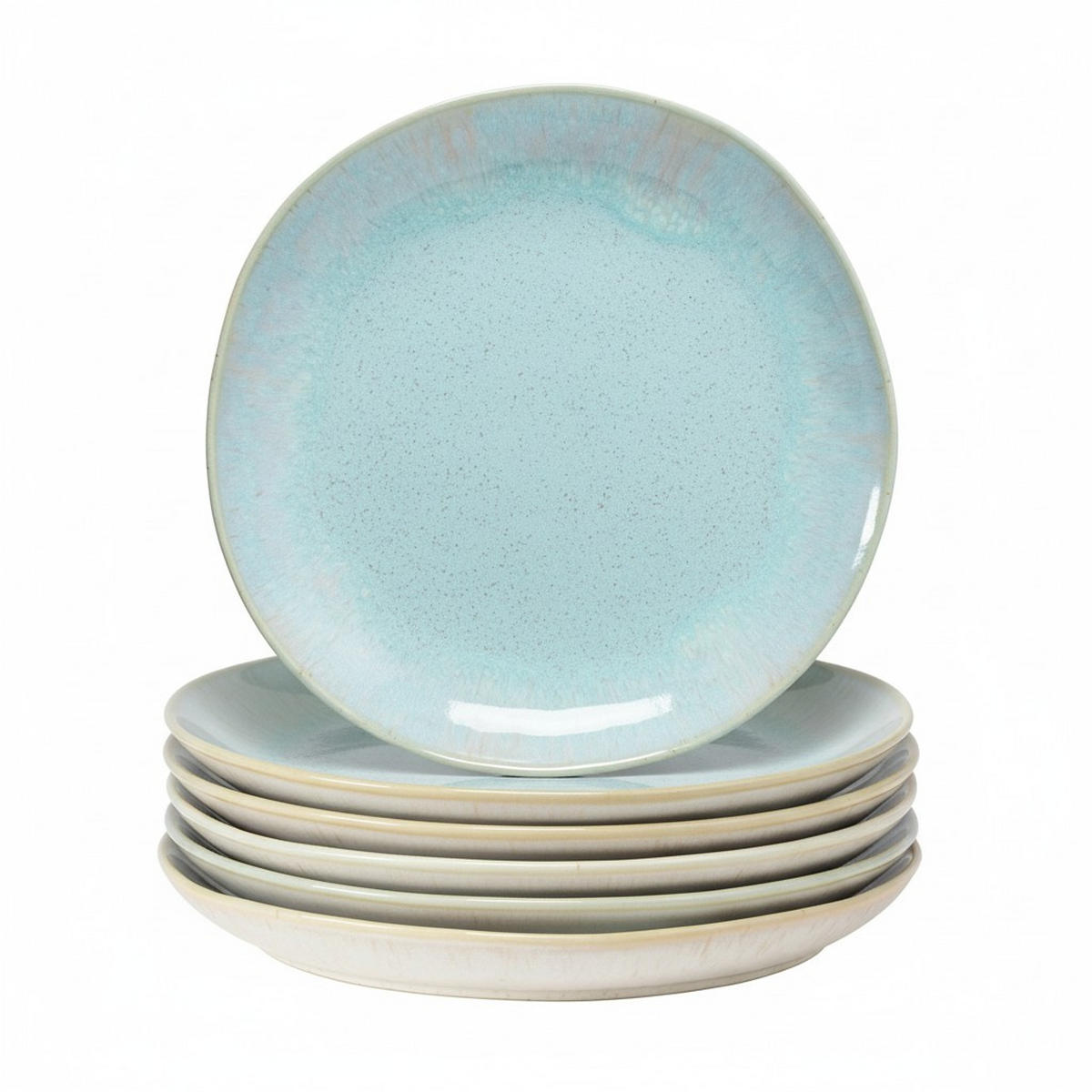 SPEISETELLERSET Creme, Pastellblau 28 cm EIVISSA  - Pastellblau/Creme, Basics, Keramik (28cm) - Costa Nova