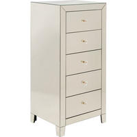 KOMMODE  in 49/110/41 cm  - Klar/Champagner, Design, Glas/Holzwerkstoff (49/110/41cm) - Kare-Design
