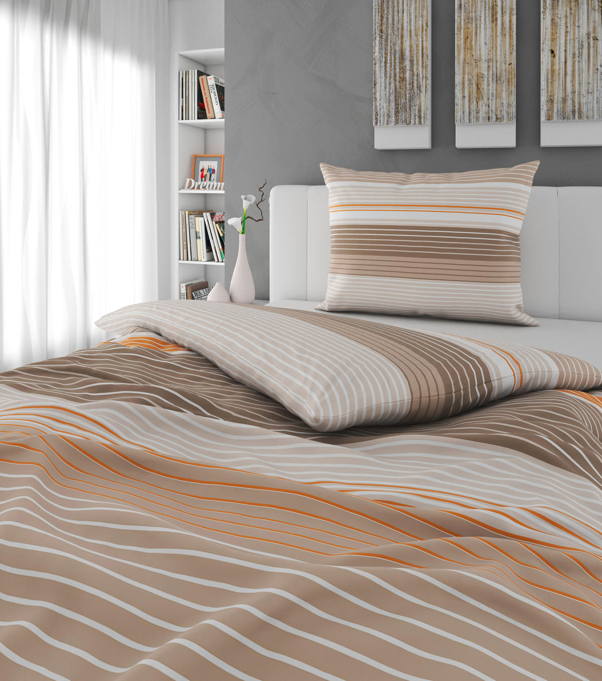 POSTELJINA Mavie 140/200 cm renforcé tkanina braon  - braon, Konvencionalno, tekstil (140/200cm) - Esposa