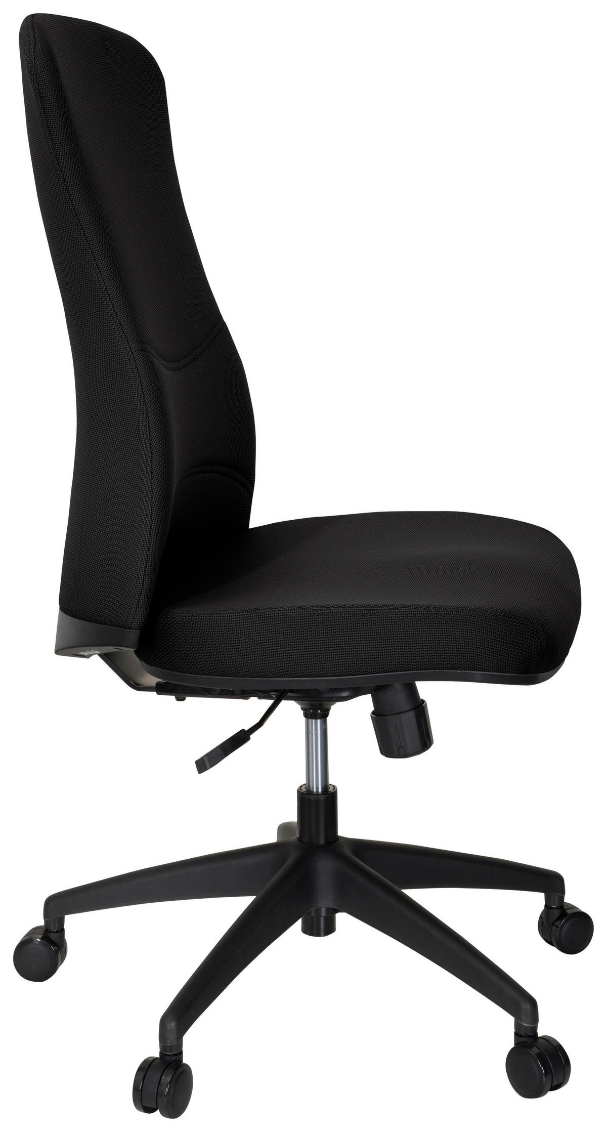 OTOČNÁ ŽIDLE, plochá tkanina, černá - černá, Moderní, textil/plast (54/116/65cm) - MID.YOU