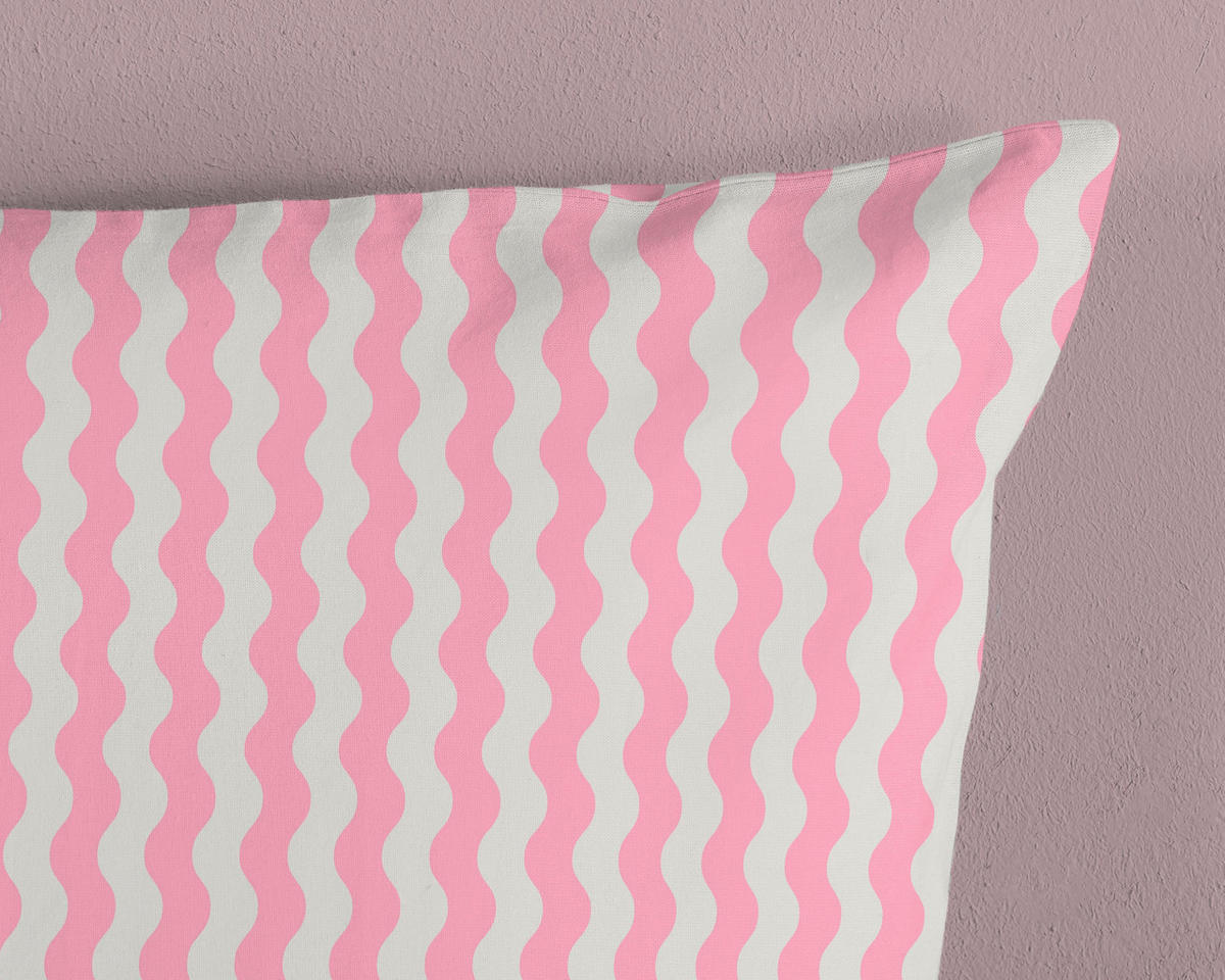 KINDERBETTWÄSCHE 140/200 cm  - Türkis/Hellrosa, Trend, Textil (140/200cm)