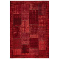 FLACHWEBETEPPICH 60/90 cm Dunkelrot  - Dunkelrot, Trend, Textil (60/90cm) - Novel