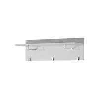 STENSKI OBEŠALNIK - bela, Basics, leseni material (92/30/29cm) - Xora