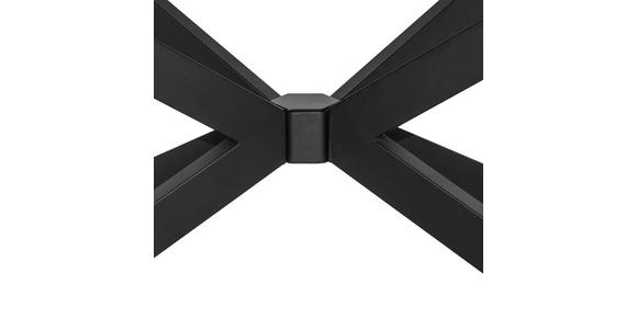 ESSTISCH 160-200/100/76 cm Nachbildung  Metall, Holzwerkstoff ausziehbar rechteckig Grau, Schwarz  - Schwarz/Grau, Design, Holzwerkstoff/Metall (160-200/100/76cm) - Carryhome