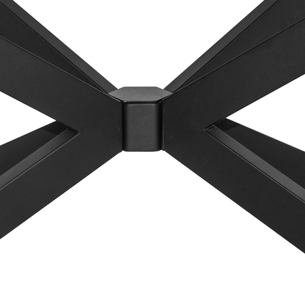 ESSTISCH Grau, Schwarz rechteckig  ausziehbar  - Schwarz/Grau, Design, Holzwerkstoff/Metall (160-200/100/76cm) - Carryhome