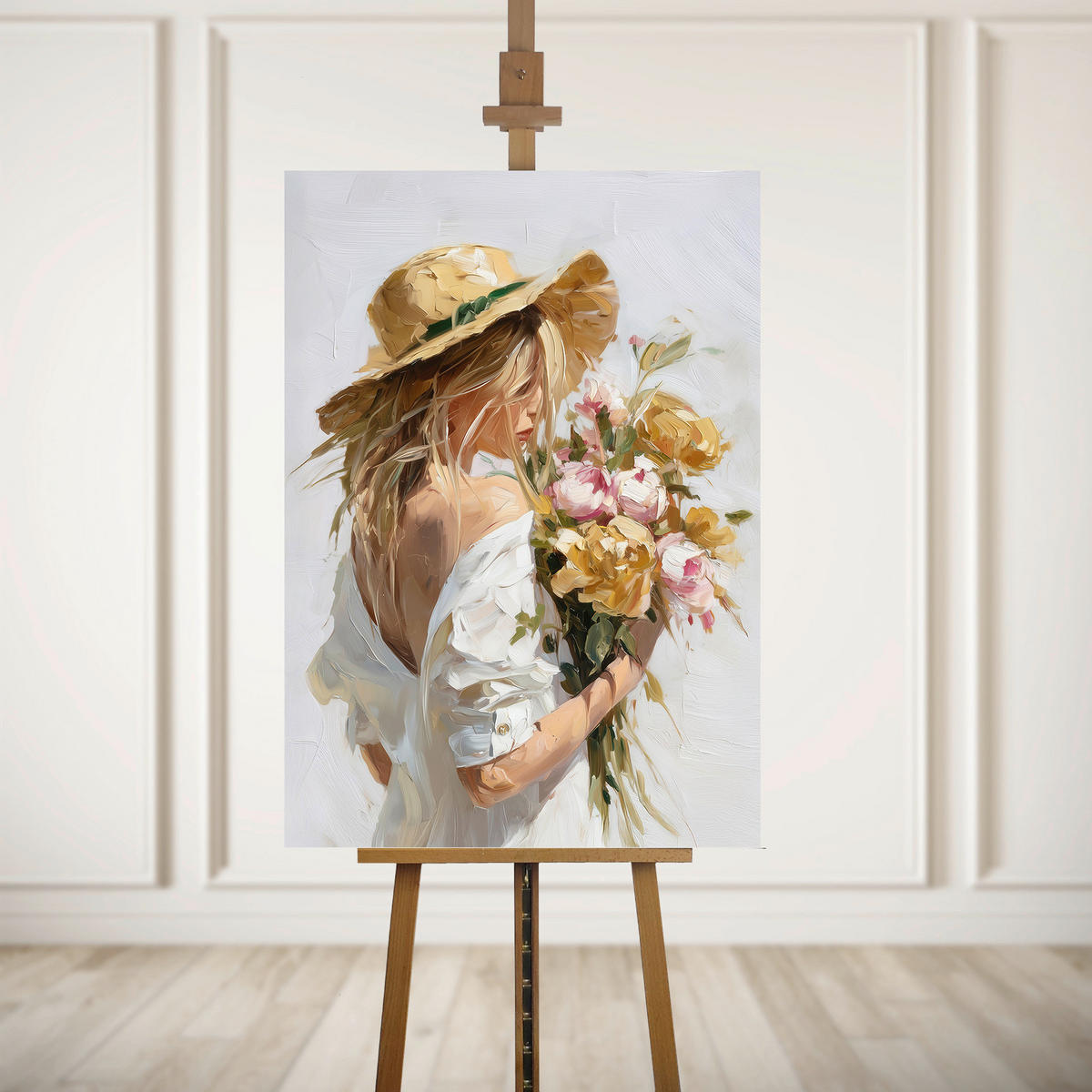 LEINWANDBILD Frauen 70/100 cm  - Multicolor, Basics, Holz/Textil (70/100cm)