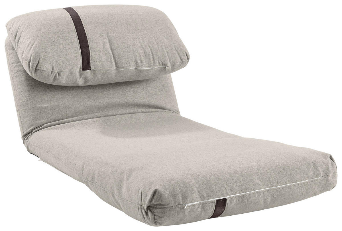 SCHLAFSESSEL  in Webstoff Dunkelbraun, Beige  - Dunkelbraun/Beige, Design, Textil (78/58/82cm) - Livetastic