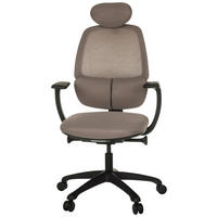 OTOČNÁ ŽIDLE, síťovina, šedá - šedá/černá, Moderní, textil/plast (66/114 - 129/67,5cm) - MID.YOU