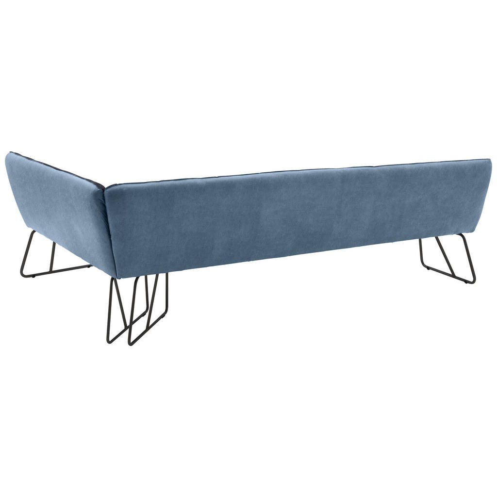 Thumbnail - Dieter Knoll Eckbank, Blau, Schwarz, Dunkelblau, Metall, Textil, 4-5-Sitzer, seitenverkehrt montierbar, Eckteil, L-Form,...