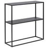 KONSOLENTISCH in Metall   79,5/80,5/26 cm  - Schwarz, Trend, Metall (79,5/80,5/26cm) - MID.YOU