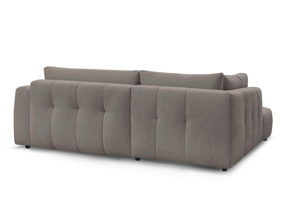 ECKSCHLAFSOFA FUJI Leinenoptik Beige  inkl.  - Beige/Schwarz, MODERN, Kunststoff/Textil (204/282cm)