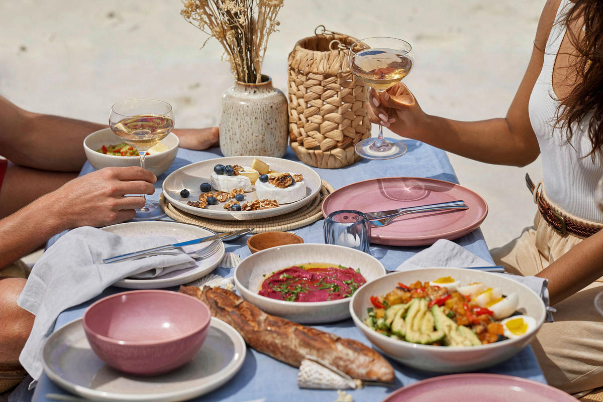 REGGELIZŐ TÁNYÉR 24 cm  - rózsaszín, Basics, kerámia (24cm) - like.Villeroy & Boch