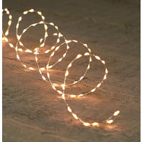 Lichterkette mit 66 LED´s 100 cm  - Silberfarben, Basics, Kunststoff/Metall (100cm)