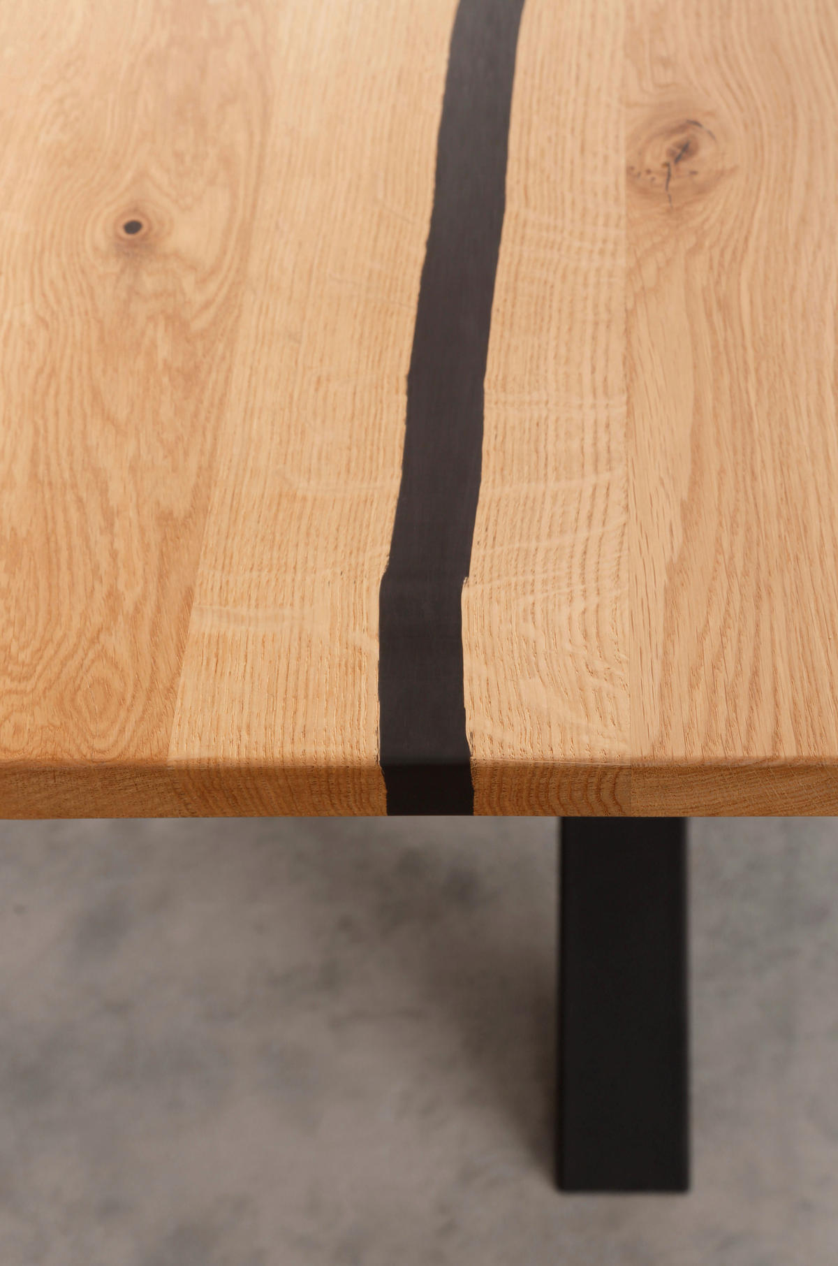 ESSTISCH in Holz 160/90/75 cm  - Schwarz/Braun, Natur, Holz/Metall (160/90/75cm) - Livetastic