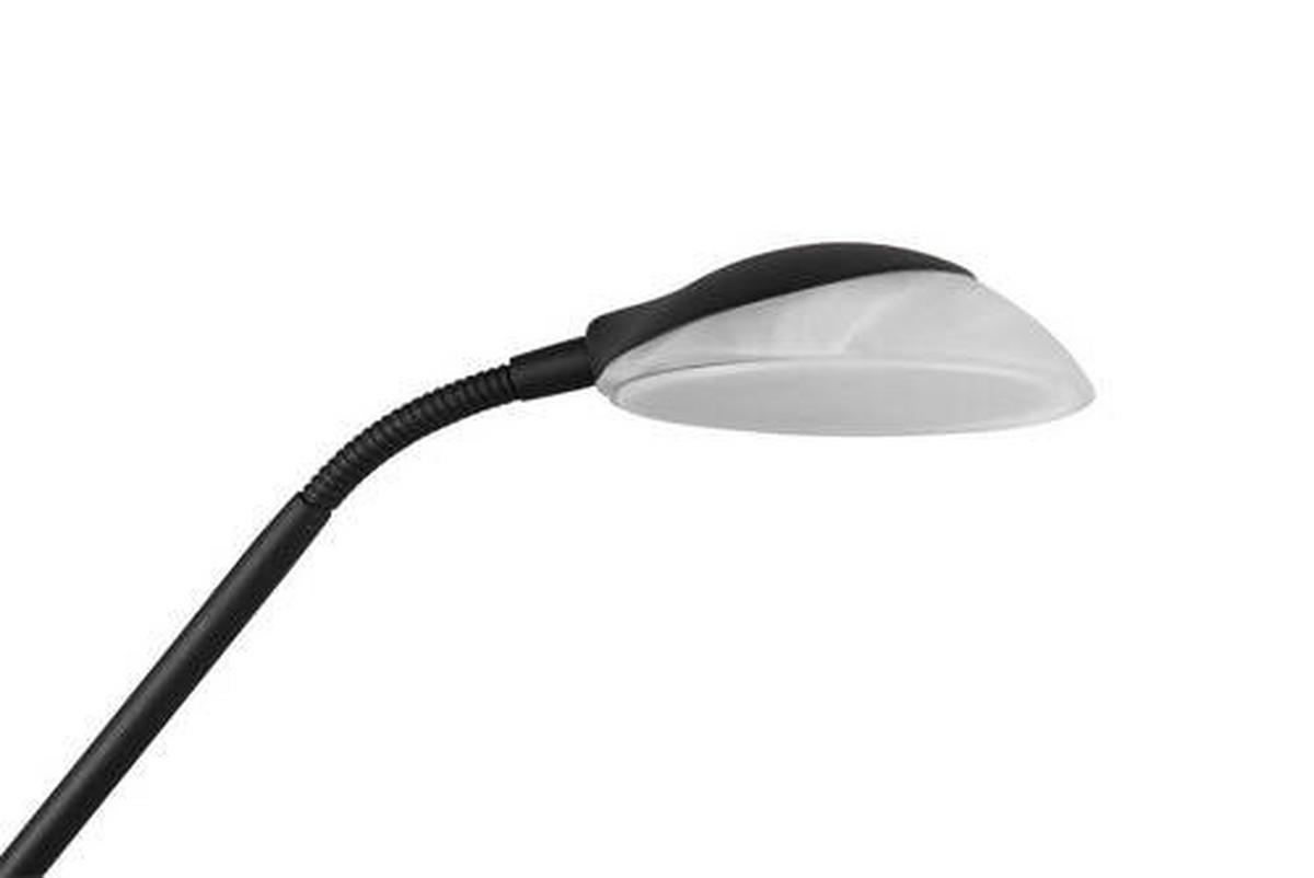 LED-STEHLEUCHTE    - Schwarz/Weiß, Basics, Glas/Metall (32,5cm)