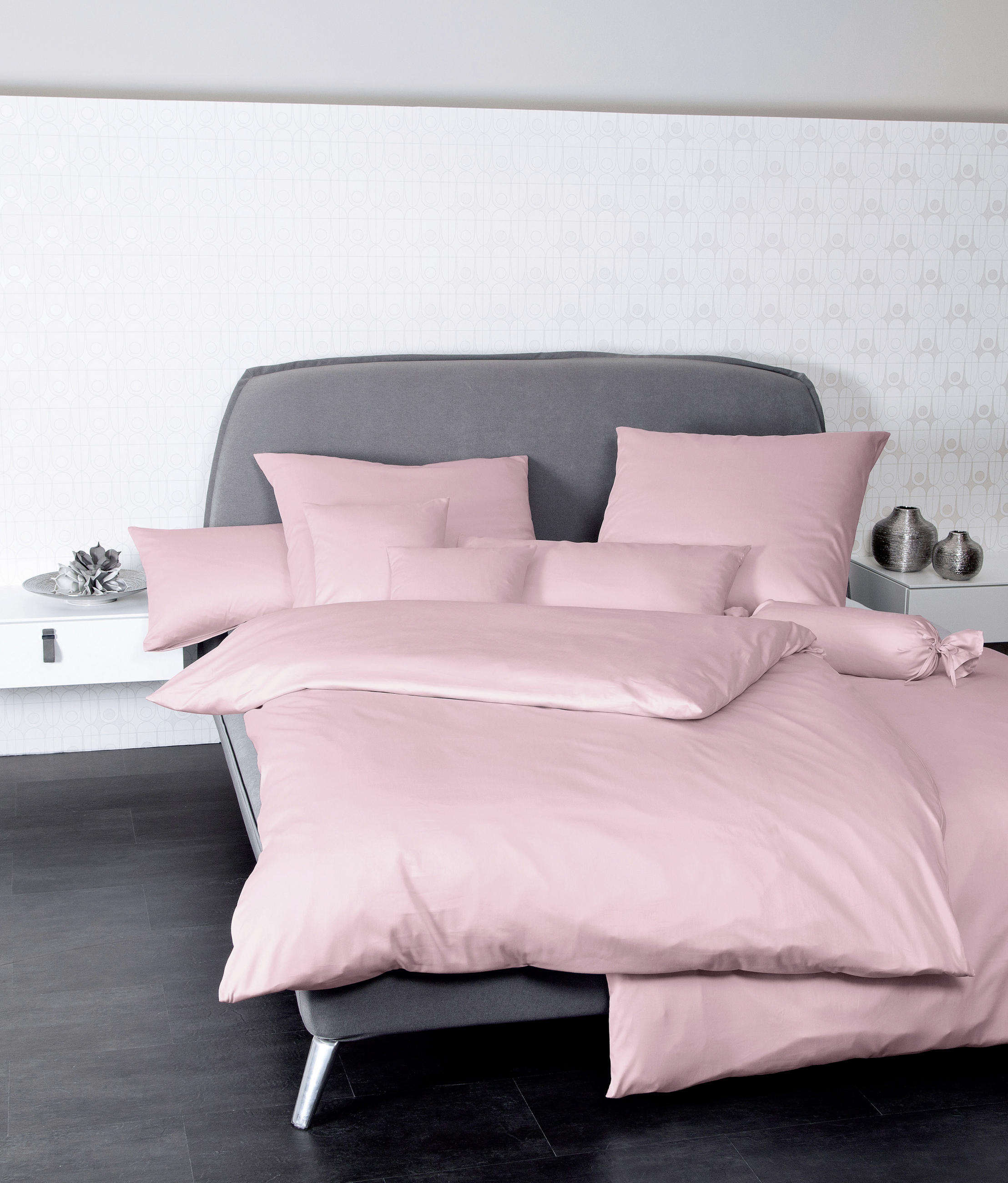 KOPFKISSENBEZUG Giacomo 40/40 cm  - Hellrosa, Basics, Textil (40/40cm) - Janine