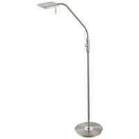 LED-STEHLEUCHTE - Nickelfarben, Design, Kunststoff/Metall (27/27/135cm) - Trio Leuchten
