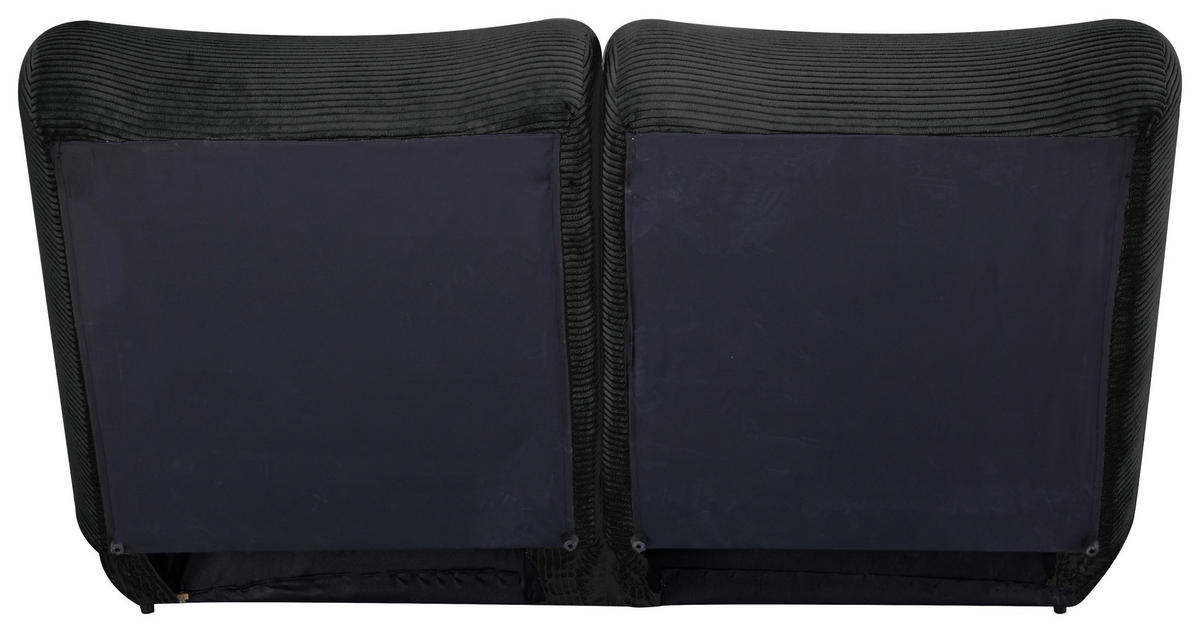 SCHLAFSOFA in Cord Schwarz  - Schwarz, Design, Textil (159/88/160cm) - Livetastic